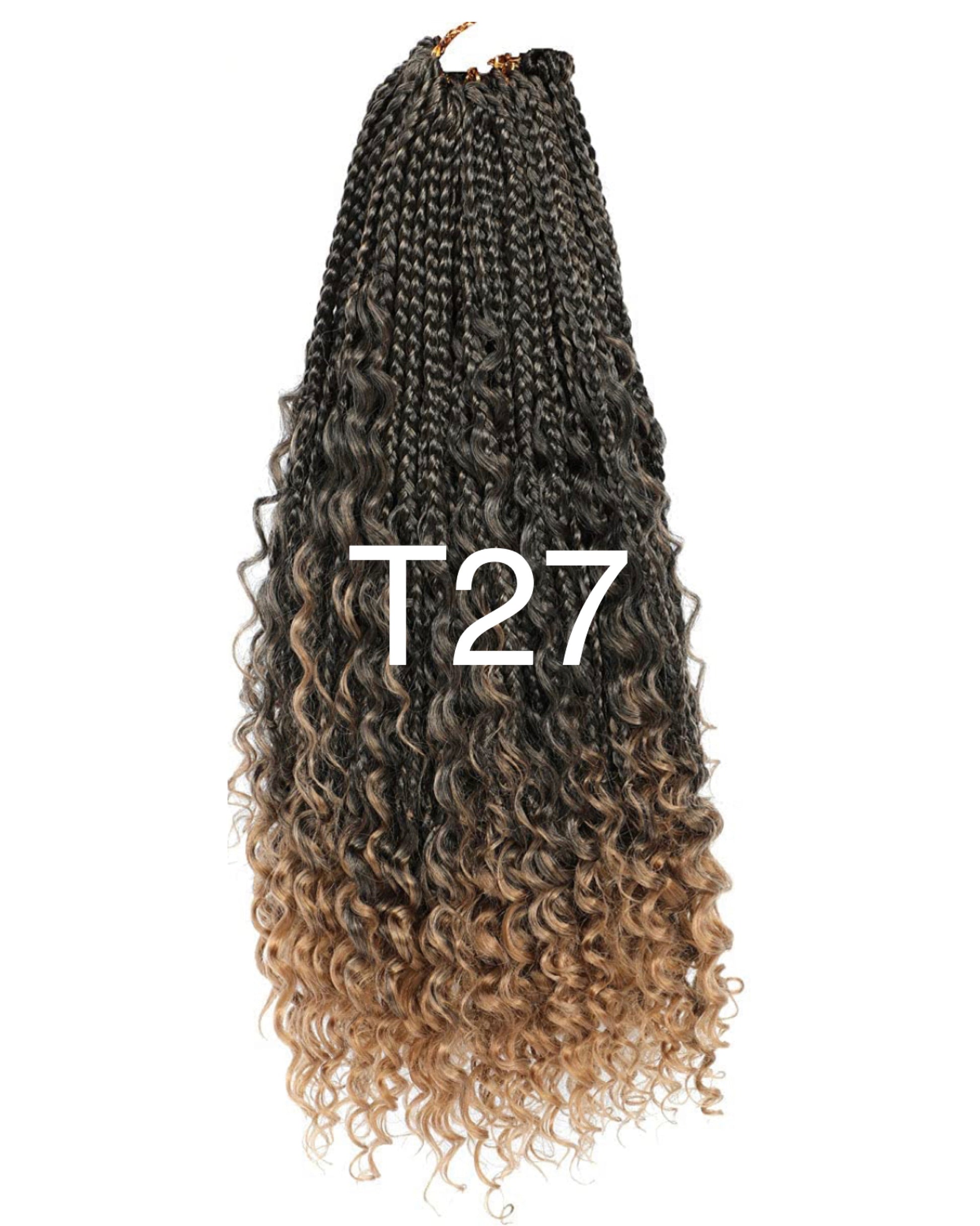 22” T27 Partial Headband Wig Boho Goddess Braids – Crowned Queen